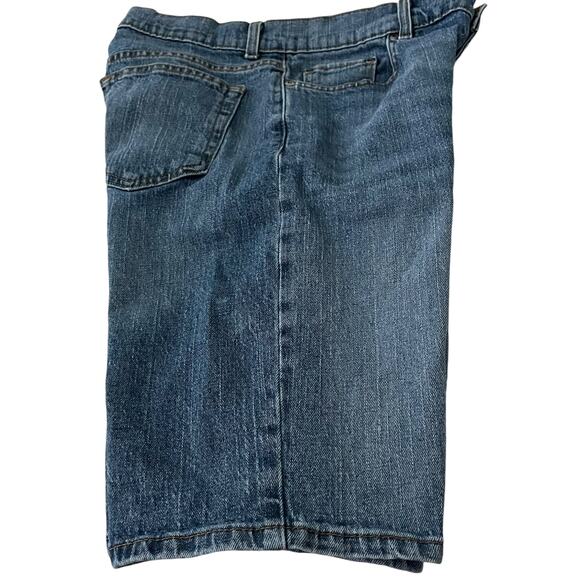 GEORGE BERMUDA/WALKING JEAN SHORTS, MENS, 30, DENIM BLUE, HIGH-RISE, CASUAL - Picture 7 of 12